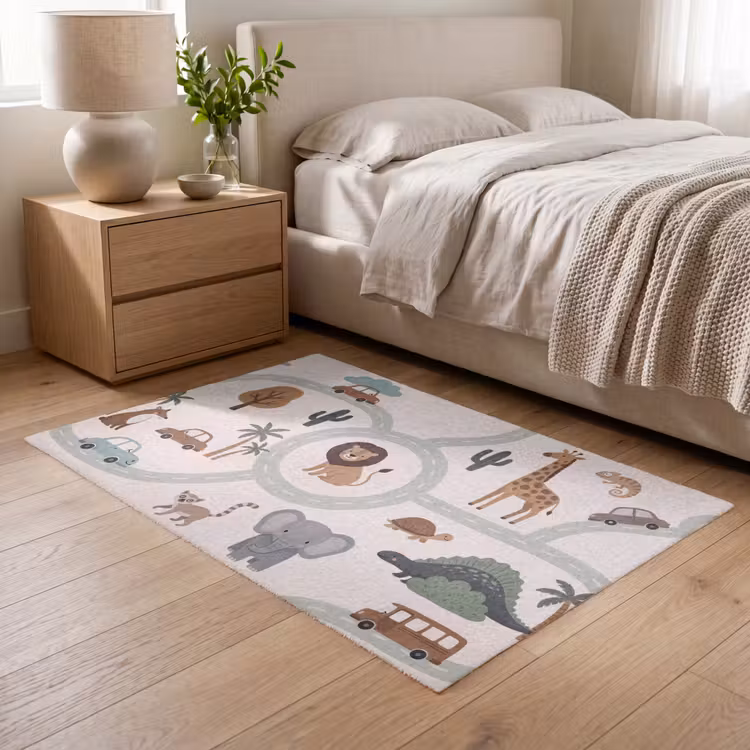 Vloerkleed - Dieren - Wegen - Illustratie — 5