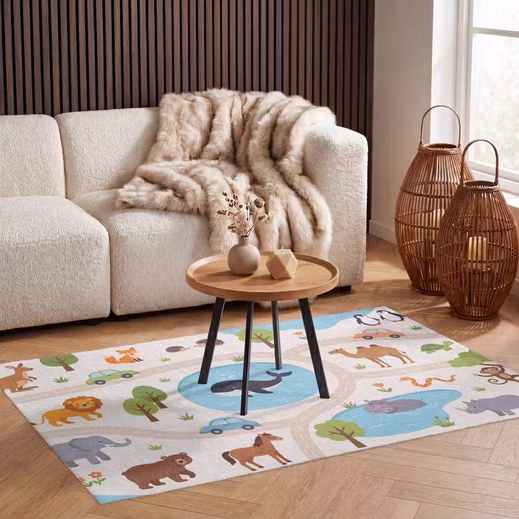 Vloerkleed - Dieren - Wereld - Illustratie — 3
