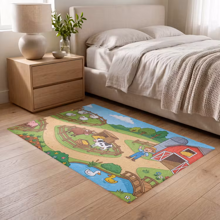 Vloerkleed - Boerderij - Dieren - Platteland — 5