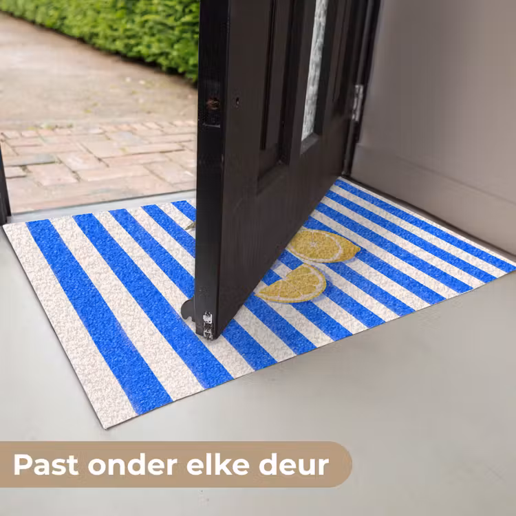 Deurmat - Fruit - Citroen - Zomer - Geel - Blauw — 7
