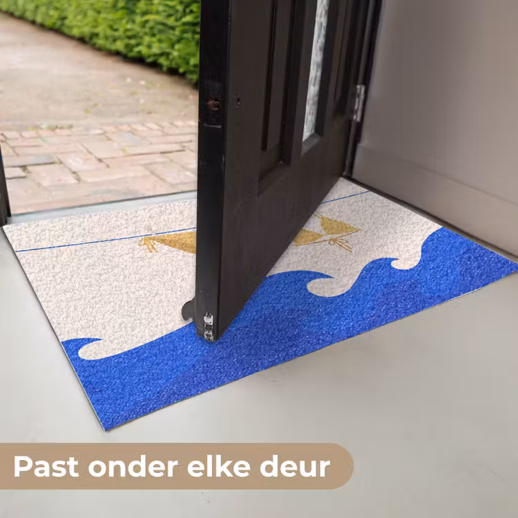 Deurmat - Zwemkleding - Zee - Zomer - Illustratie - Geel — 7