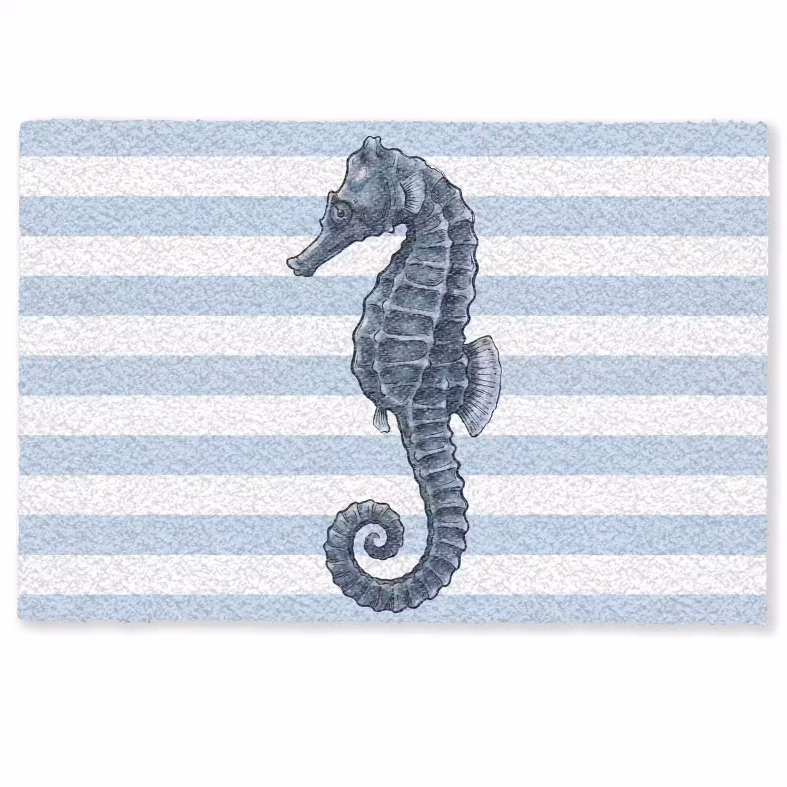Deurmat - Vis - Oceaan - Illustratie - Blauw - Strepen — 1