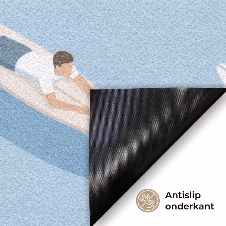 Deurmat - Mensen - Surfen - Water - Zomer - Illustratie — 6
