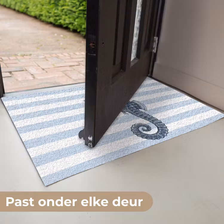 Deurmat - Vis - Oceaan - Illustratie - Blauw - Strepen — 7