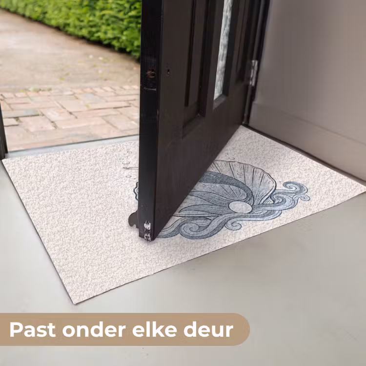 Deurmat - Zeemeermin - Schelp - Zee - Fantasie - Blauw — 7