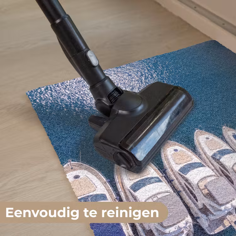 Deurmat - Boot - Jachthaven - Water - Zomer - Blauw — 9