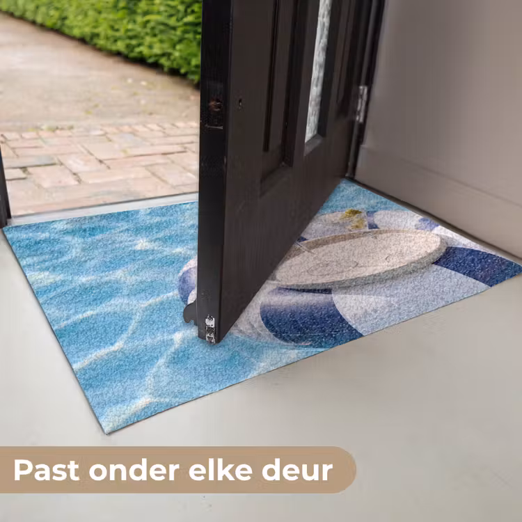 Deurmat - Cocktail - Zwembad - Zomer - Blauw — 7