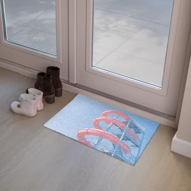 Deurmat - Glijbaan - Waterpark - Spiraal - Modern - Roze — 8
