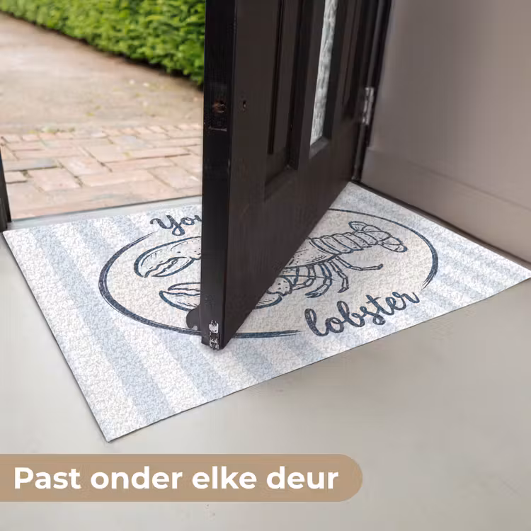 Deurmat - Kreeft - Illustratie - Liefde - Blauw - Decoratie — 7