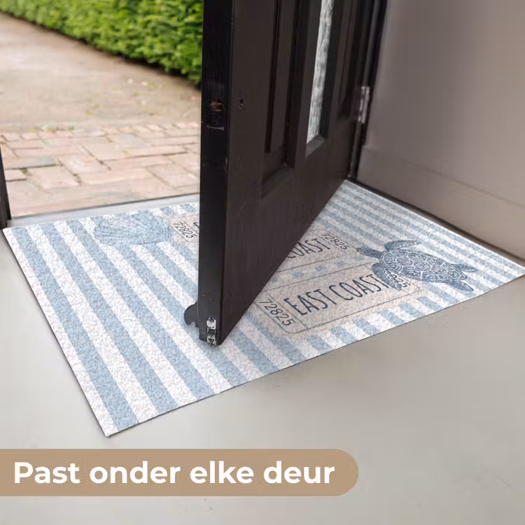 Deurmat - Schelp - Oceaan - Kust - Blauw - Illustratie — 7