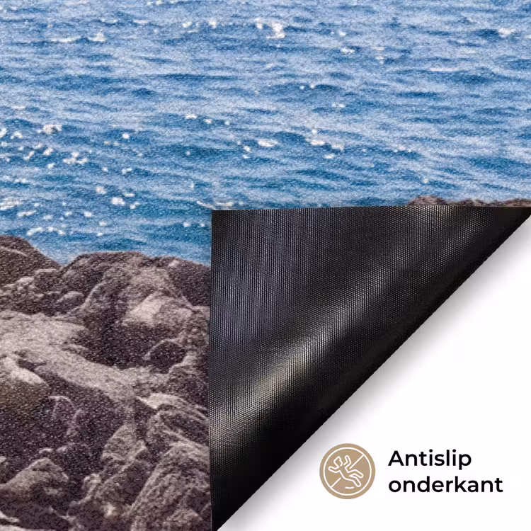 Deurmat - Strand - Ligstoel - Parasol - Zomer - Blauw — 6