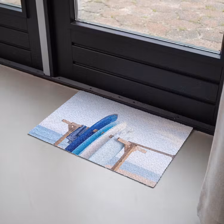 Deurmat - Surfplank - Strand - Zomer - Blauw - Water — 2