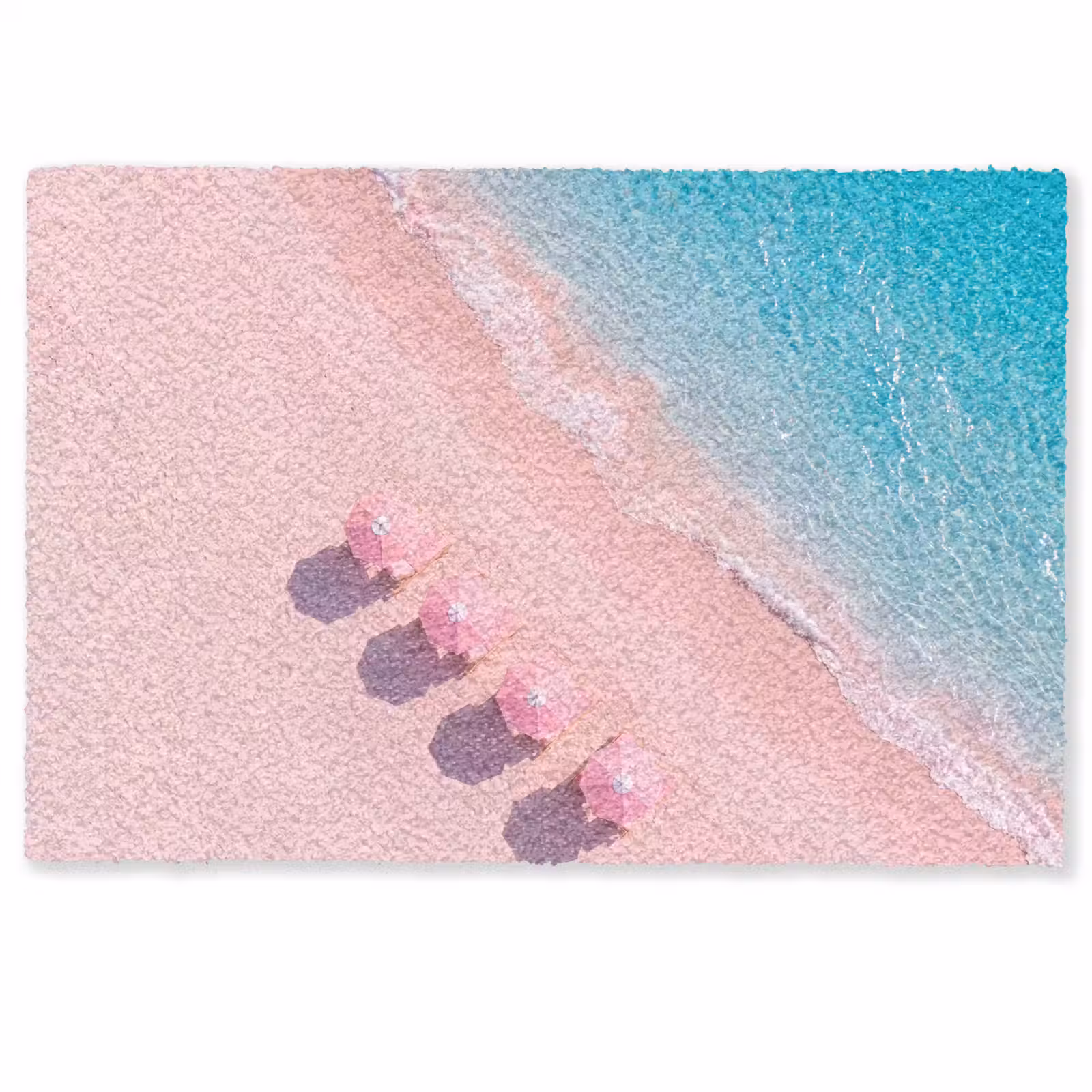 Deurmat - Strand - Roze zand - Zee - Zomer - Natuur — 1