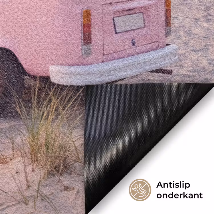 Deurmat - Busje - Strand - Surfplank - Zomer - Roze — 6