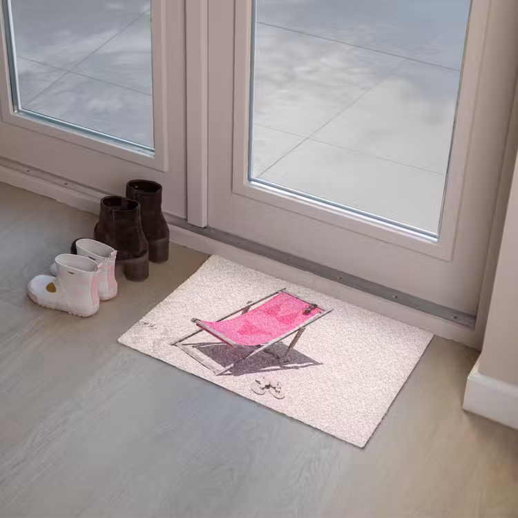 Deurmat - Strand - Ligstoel - Badkleding - Zomer - Roze — 8