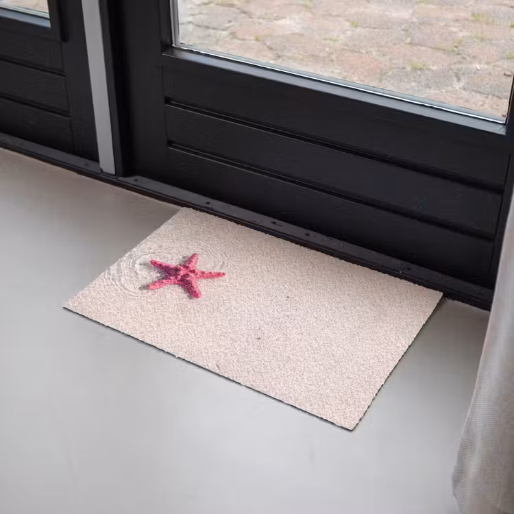 Deurmat - Zeeleven - Zeester - Strand - Roze - Water — 2