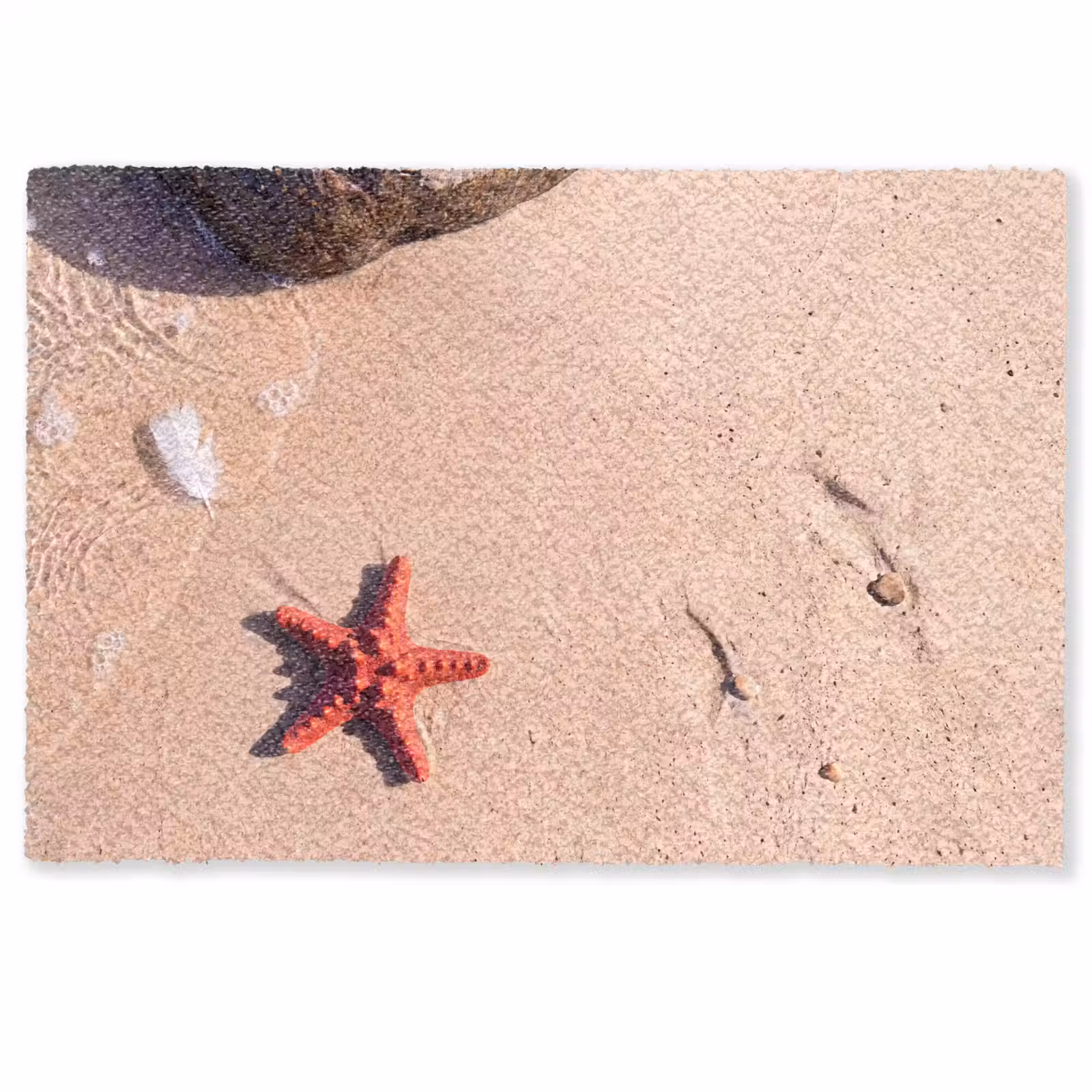 Deurmat - Dieren - Strand - Zee - Natuur - Rood — 1