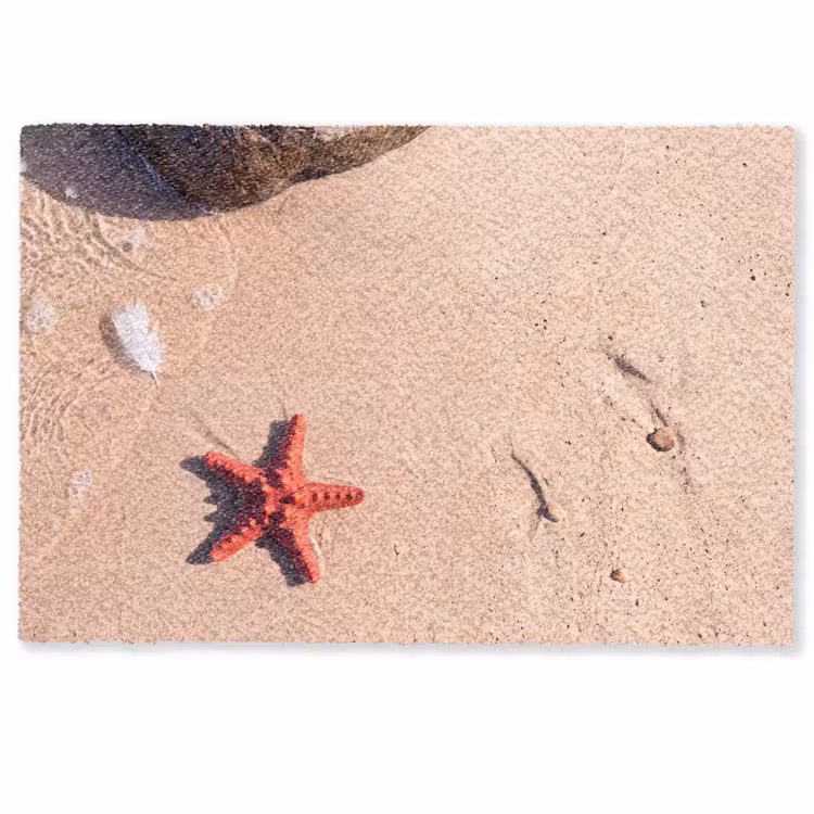 Deurmat - Dieren - Strand - Zee - Natuur - Rood — 1