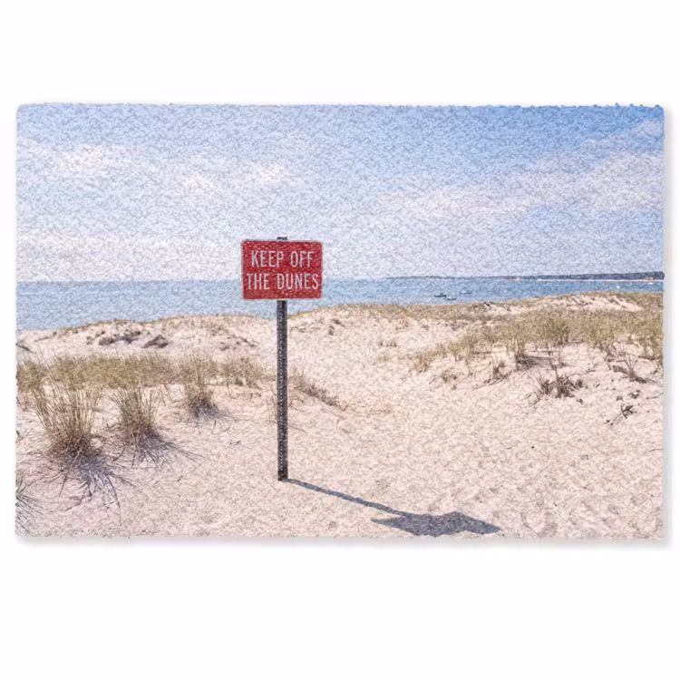 Deurmat - Duin - Bord - Kust - Landschap - Rood — 1