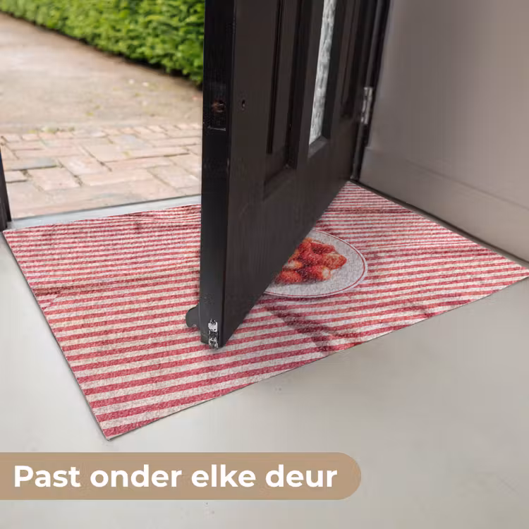 Deurmat - Eten - Aardbeien - Fruit - Zomer - Rood — 7