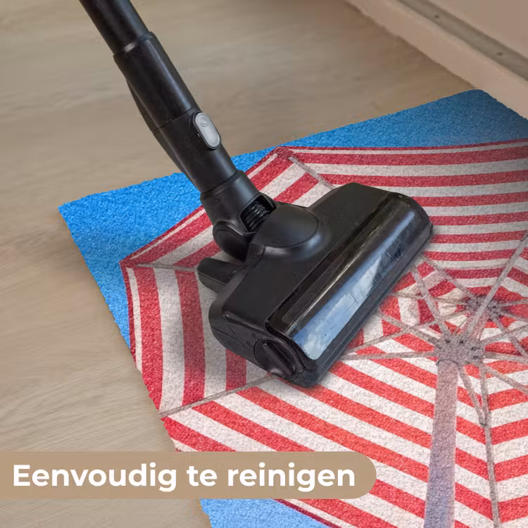Deurmat - Parasol - Strepen - Zomer - Rood - Blauw — 9