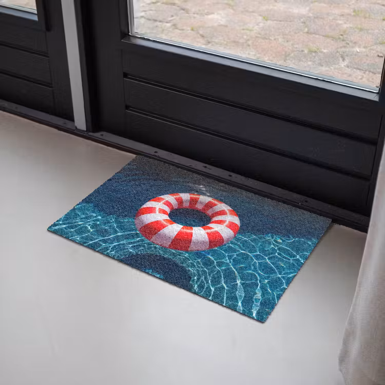 Deurmat - Recreatie - Water - Zomer - Rood - Wit — 2
