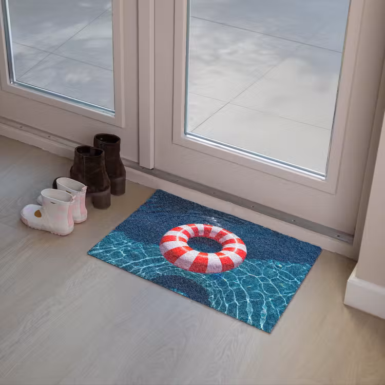 Deurmat - Recreatie - Water - Zomer - Rood - Wit — 8