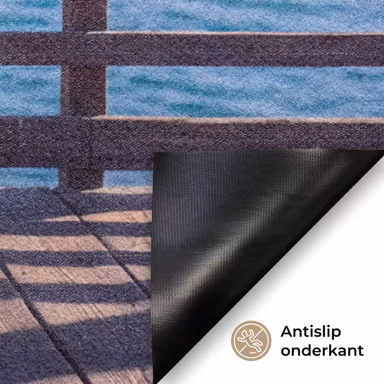Deurmat - Vogel - Verrekijker - Kust - Zee - Blauw — 6