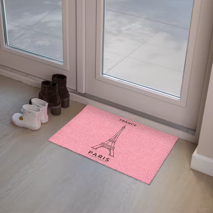 Deurmat - Eiffeltoren - Parijs - Architectuur - Minimalistisch - Roze — 8
