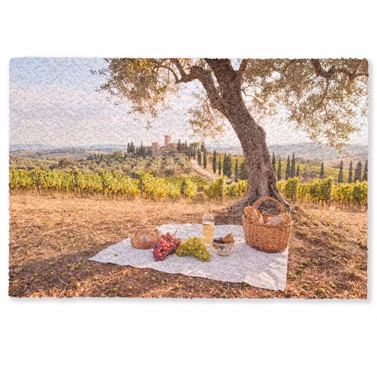 Deurmat - Picknick - Wijngaard - Landschap - Zomer - Eten — 1