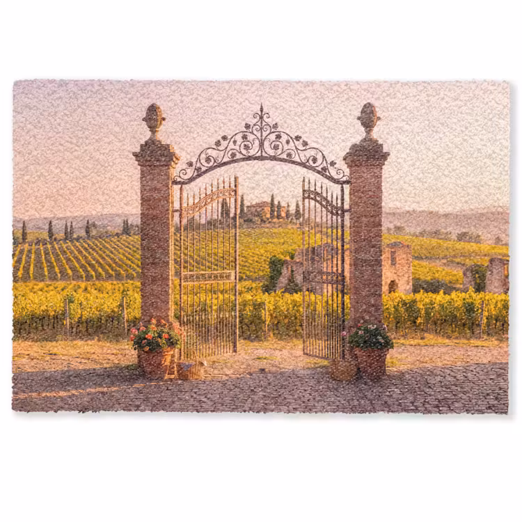 Deurmat - Poort - Landschap - Platteland - Zonlicht - Warm — 1