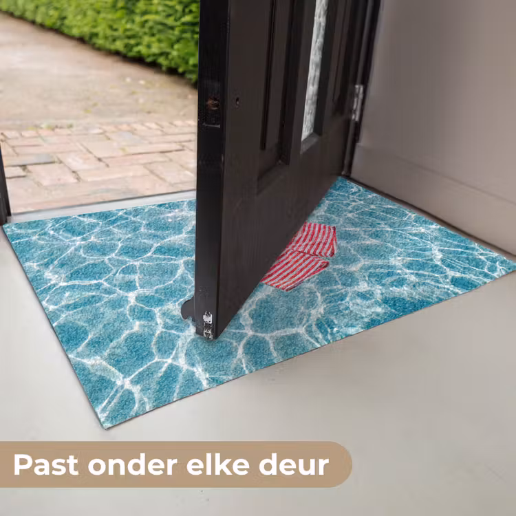 Deurmat - Zwemkleding - Gestreept - Water - Zomer - Rood-wit — 7