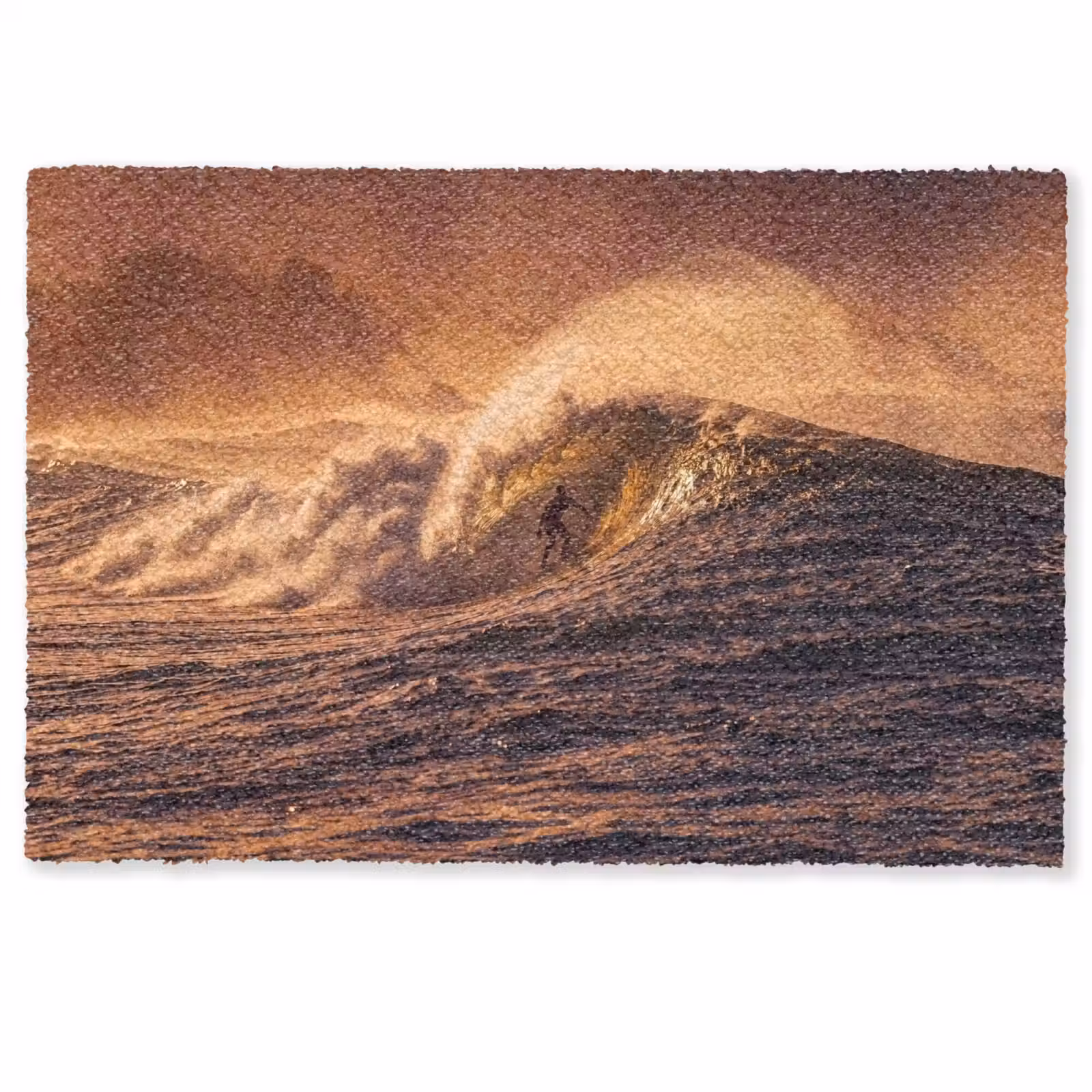 Deurmat - Surfer - Golf - Oceaan - Sport - Oranje — 1
