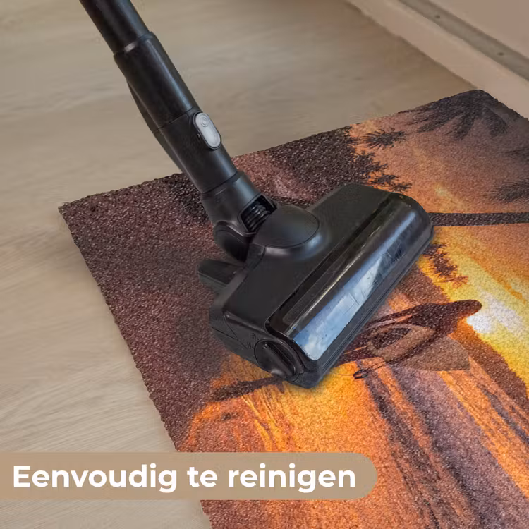 Deurmat - Vrouw - Surfplank - Strand - Zonsondergang - Oranje — 9