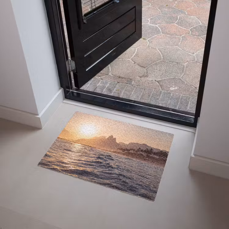 Deurmat - Zee - Golven - Zonsondergang - Kust - Goud — 4