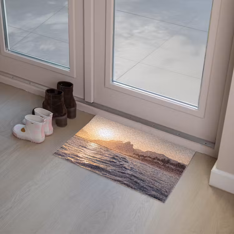 Deurmat - Zee - Golven - Zonsondergang - Kust - Goud — 8
