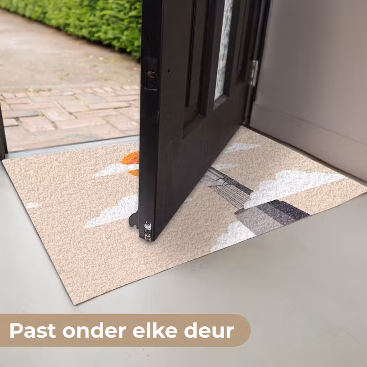Deurmat - Monument - Stad - Zonsondergang - Minimalistisch - Oranje — 7