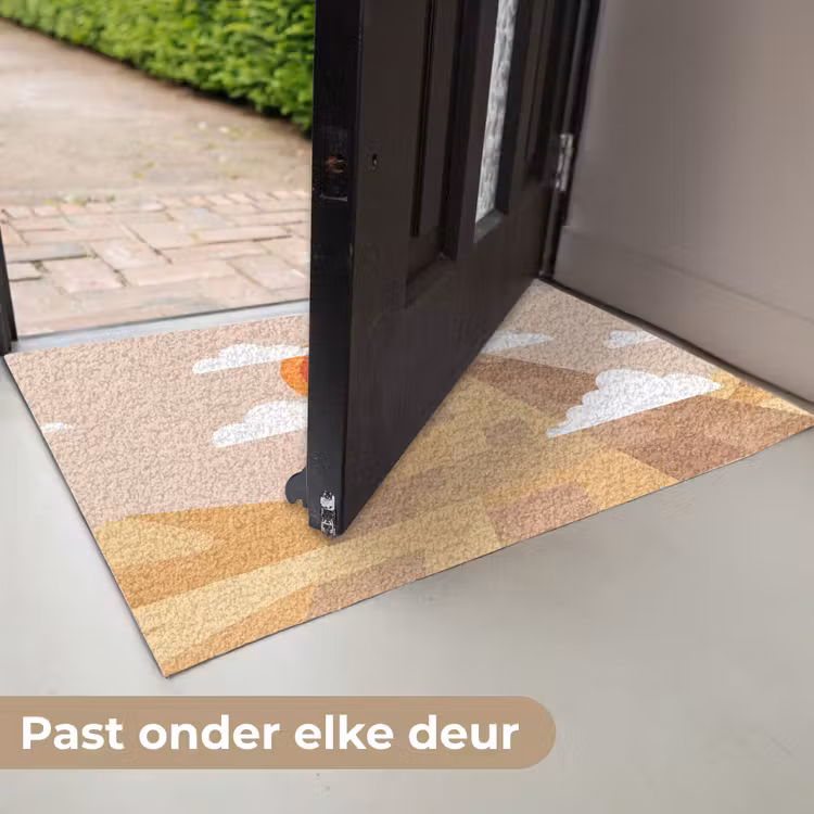 Deurmat - Piramide - Zon - Woestijn - Modern - Oranje — 7