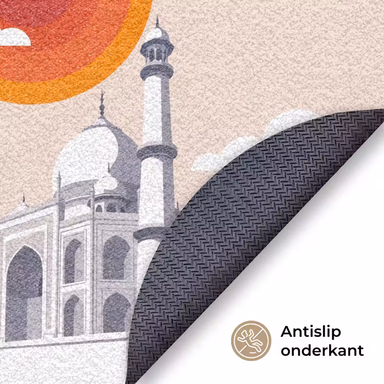 Deurmat - Taj Mahal - Zon - Koepel - Architectuur - India - Grafisch — 6