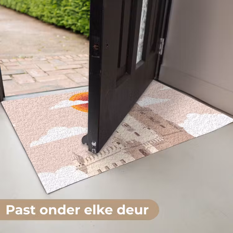 Deurmat - Toren - Rivier - Architectuur - Modern - Oranje — 7