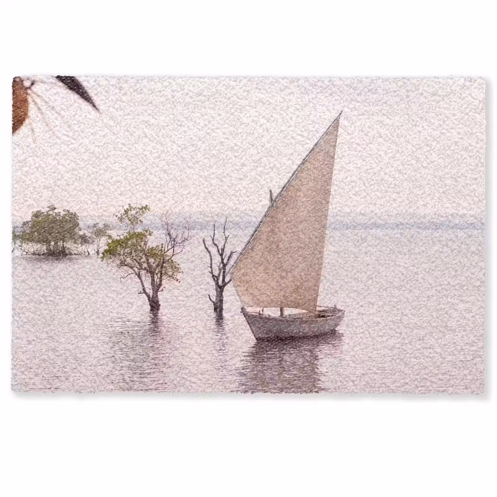 Deurmat - Boot - Zeil - Water - Tropisch - Natuur — 1
