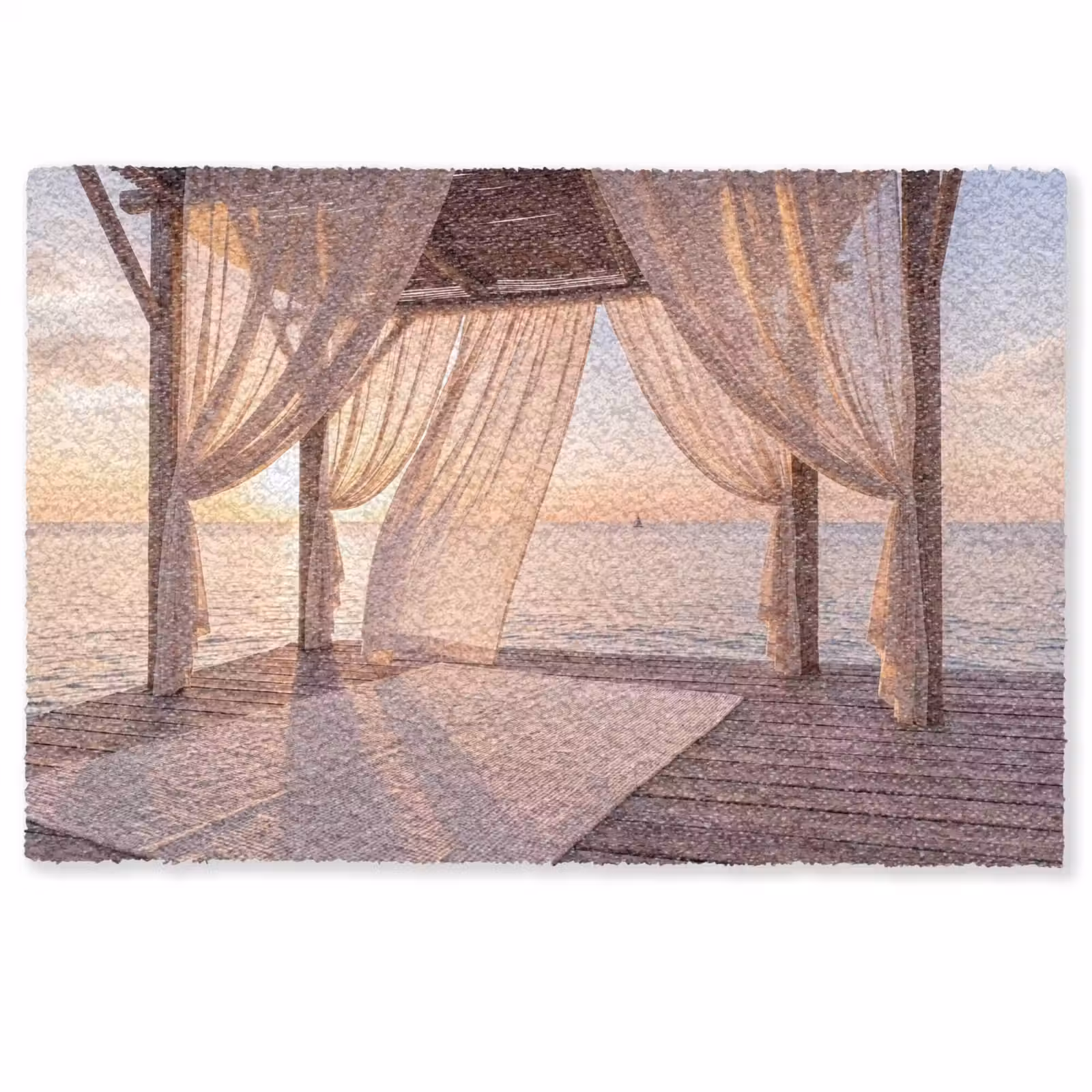 Deurmat - Overkapping - Zee - Zonsondergang - Vakantie - Rust — 1
