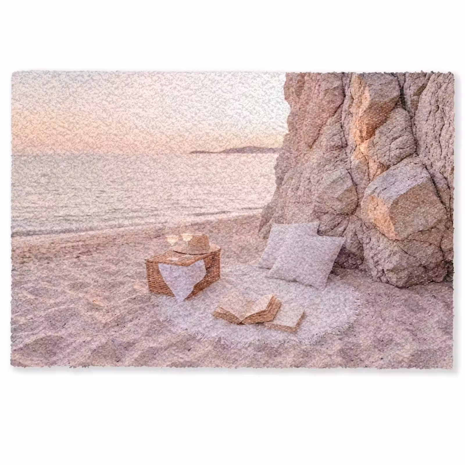Deurmat - Strand - Picknick - Zonsondergang - Zomer - Natuur — 1