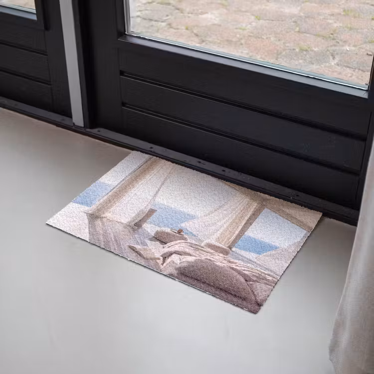Deurmat - Interieur - Zeezicht - Modern - Rust - Beige — 2