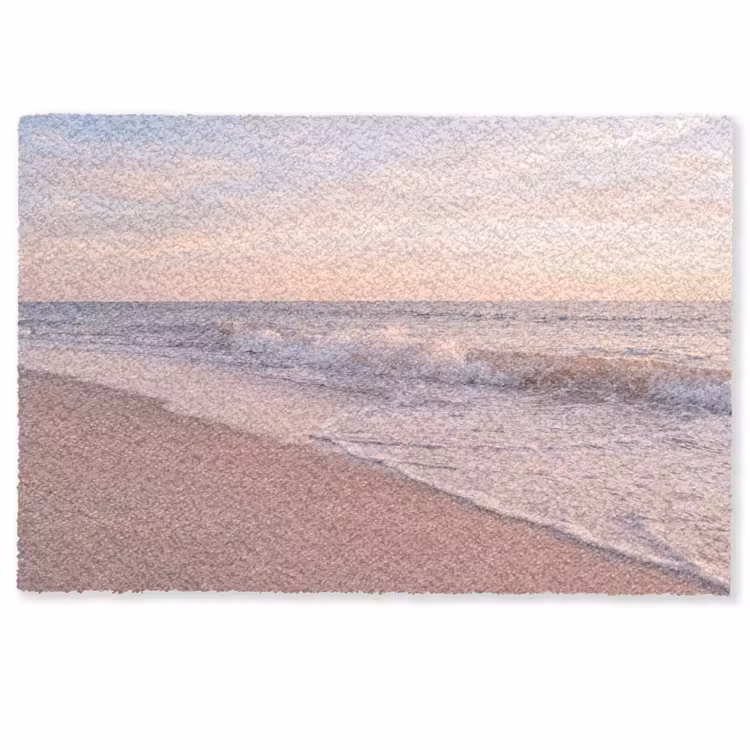 Deurmat - Strand - Zee - Golven - Natuur - Zonsondergang — 1