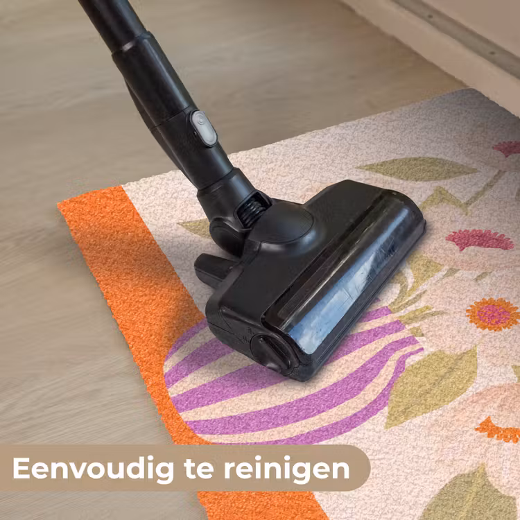 Deurmat - Bloemen - Vaas - Abstract - Paars - Oranje — 9