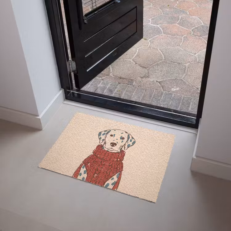 Deurmat - Hond - Trui - Winter - Dieren - Rood — 4