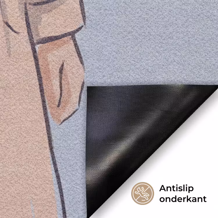 Deurmat - Mensen - Boodschappen - Stadsleven - Modern - Kleurrijk — 6