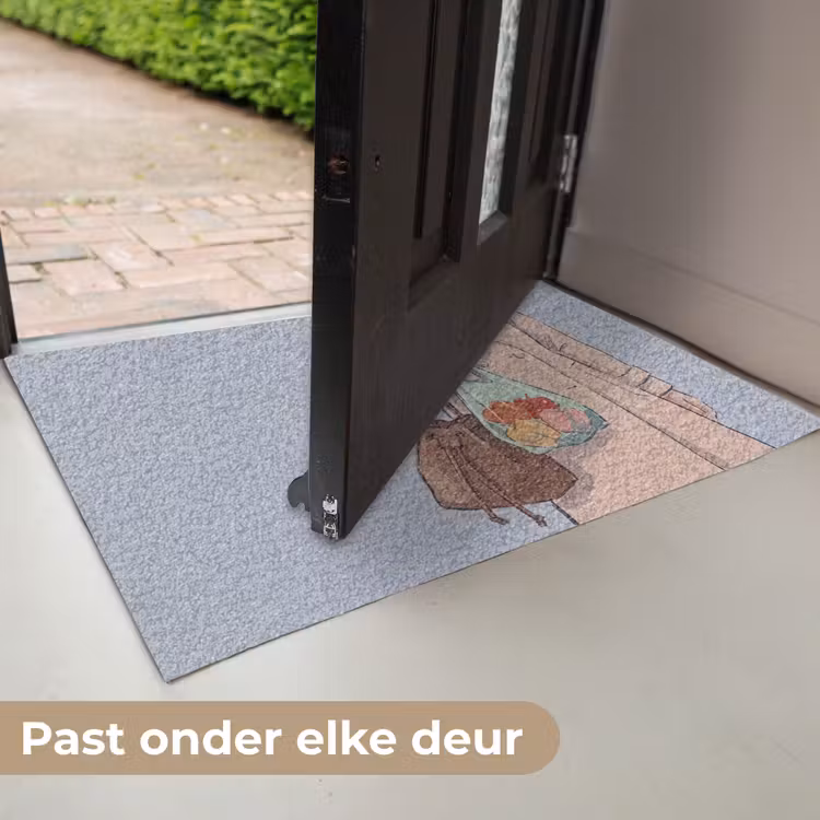 Deurmat - Mensen - Boodschappen - Stadsleven - Modern - Kleurrijk — 7