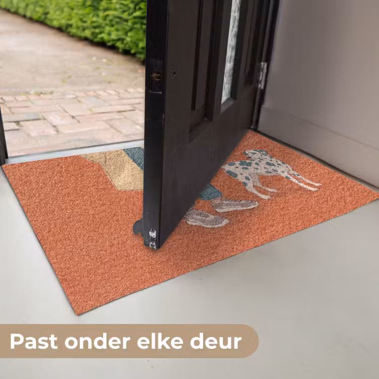 Deurmat - Persoon - Hond - Dieren - Illustratie - Modern — 7
